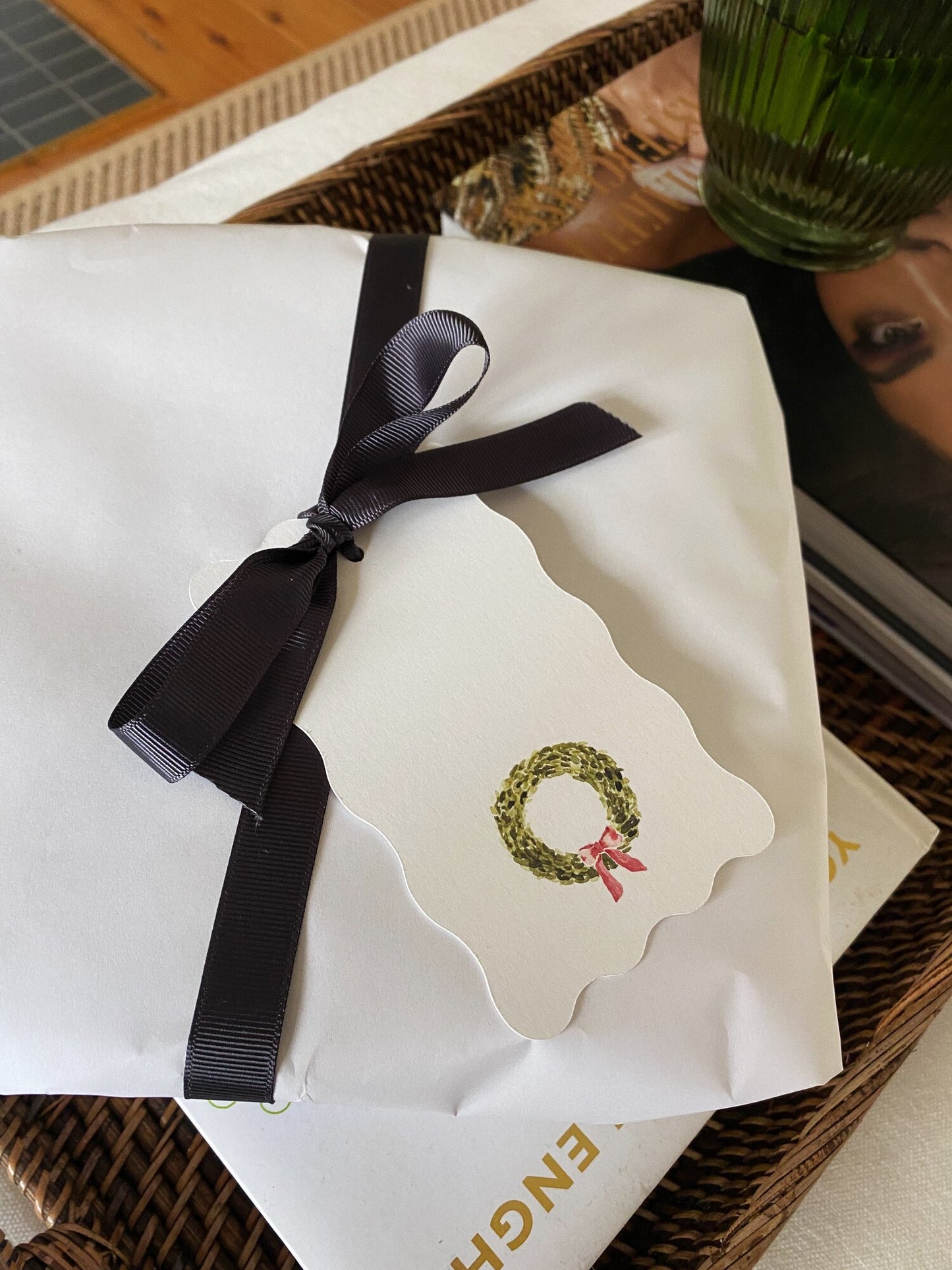 Scalloped Christmas Tags