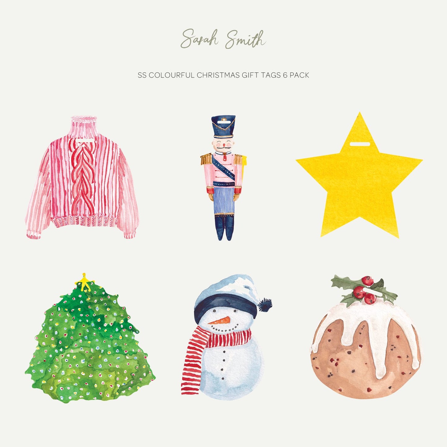 SS Colourful Christmas Gift Tags