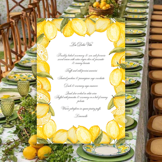 La Dolce Vita Menu