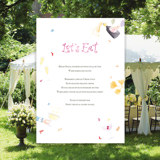 Celebratory Feast Menu
