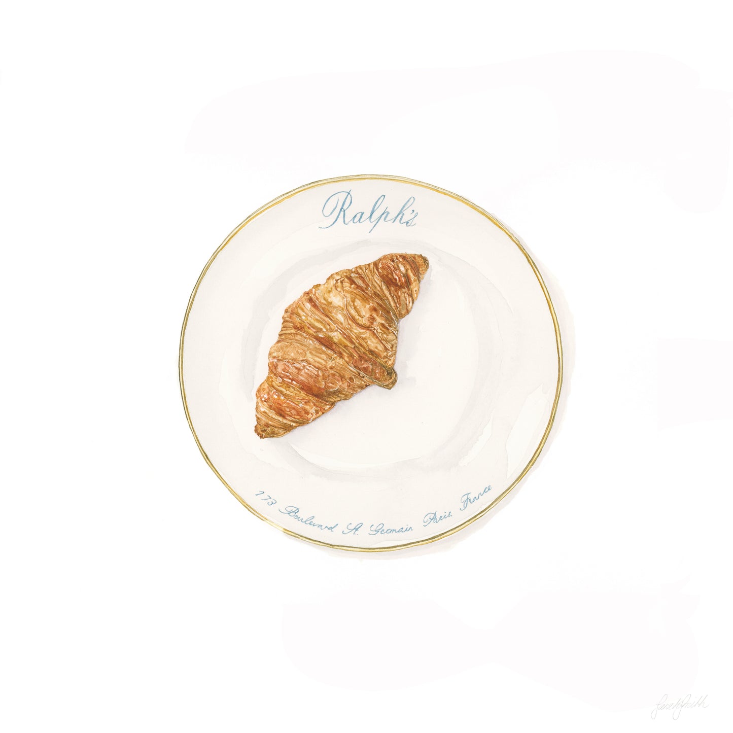 'Croissant At Ralphs' Fine Art Print