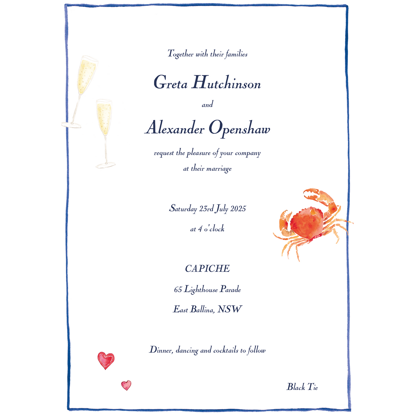 Summer Love Wedding Invitation