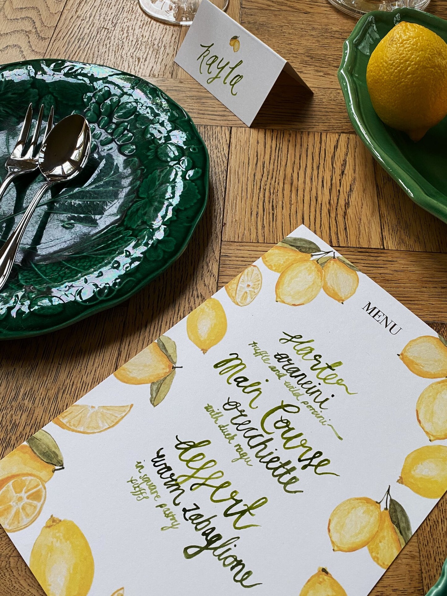 Celebratory Feast Menu