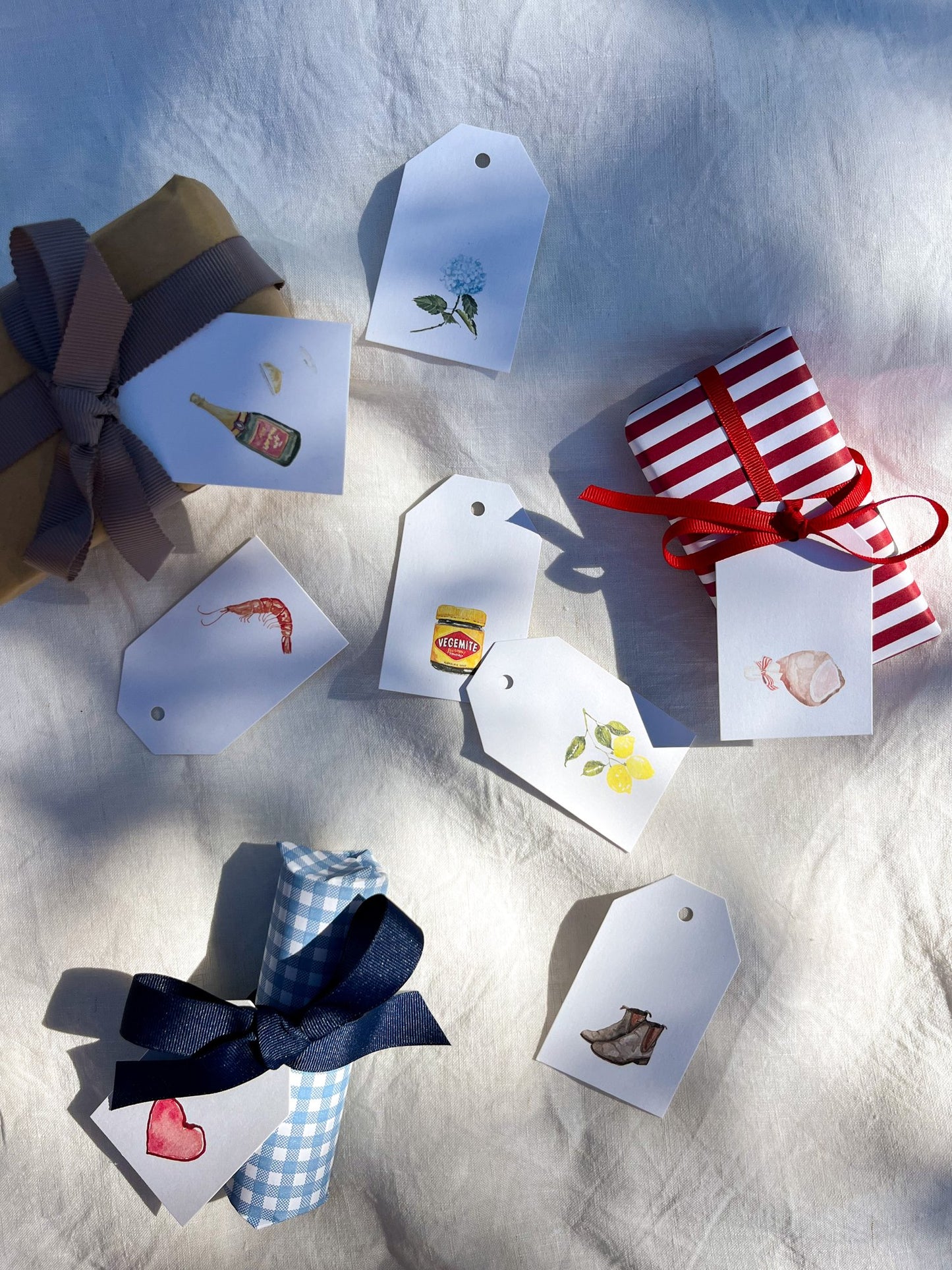 Australian Summer Themed Gift Tags 8 Pack