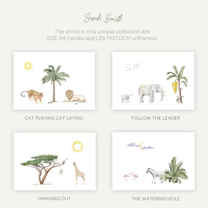 A4 Safari & Jungle Nursery Collection