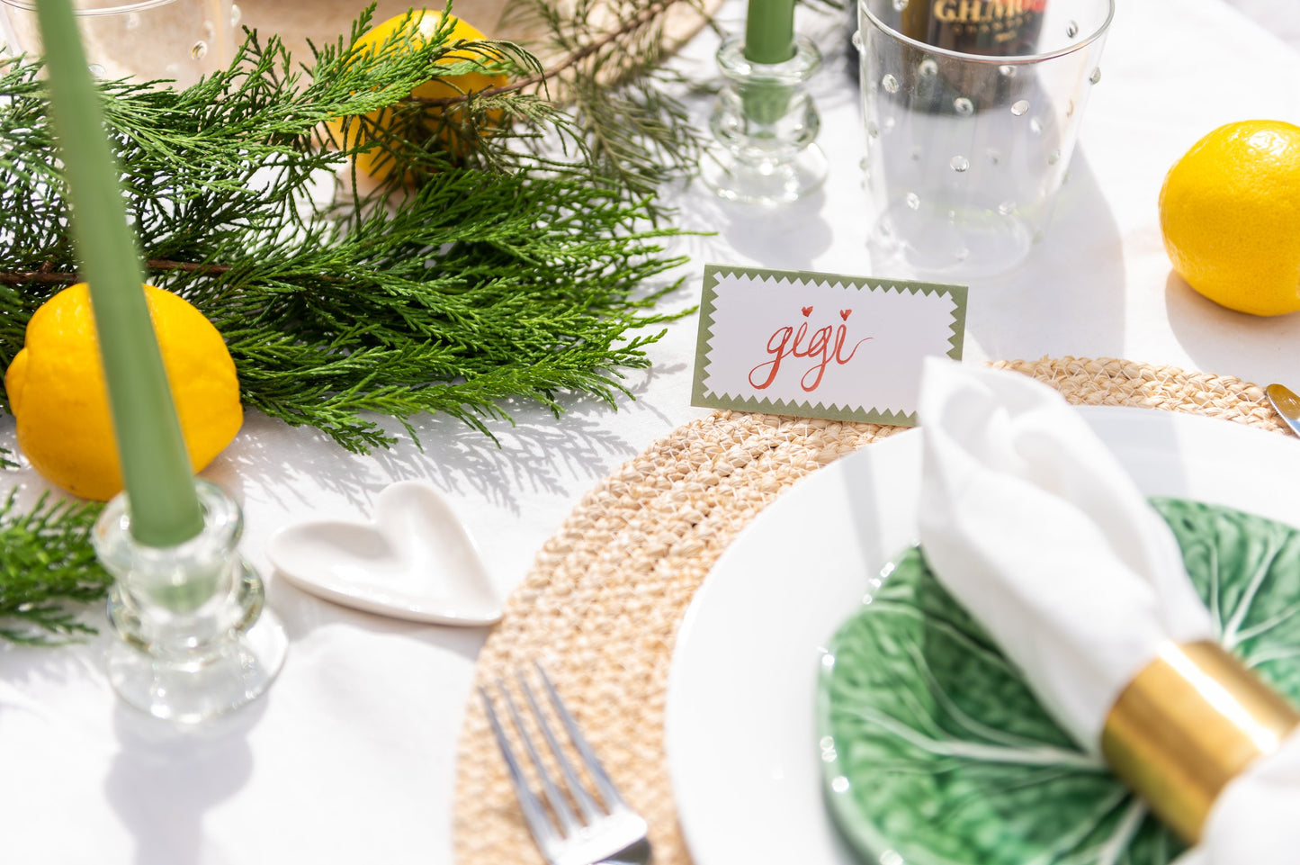 Green Gatherings Place Cards