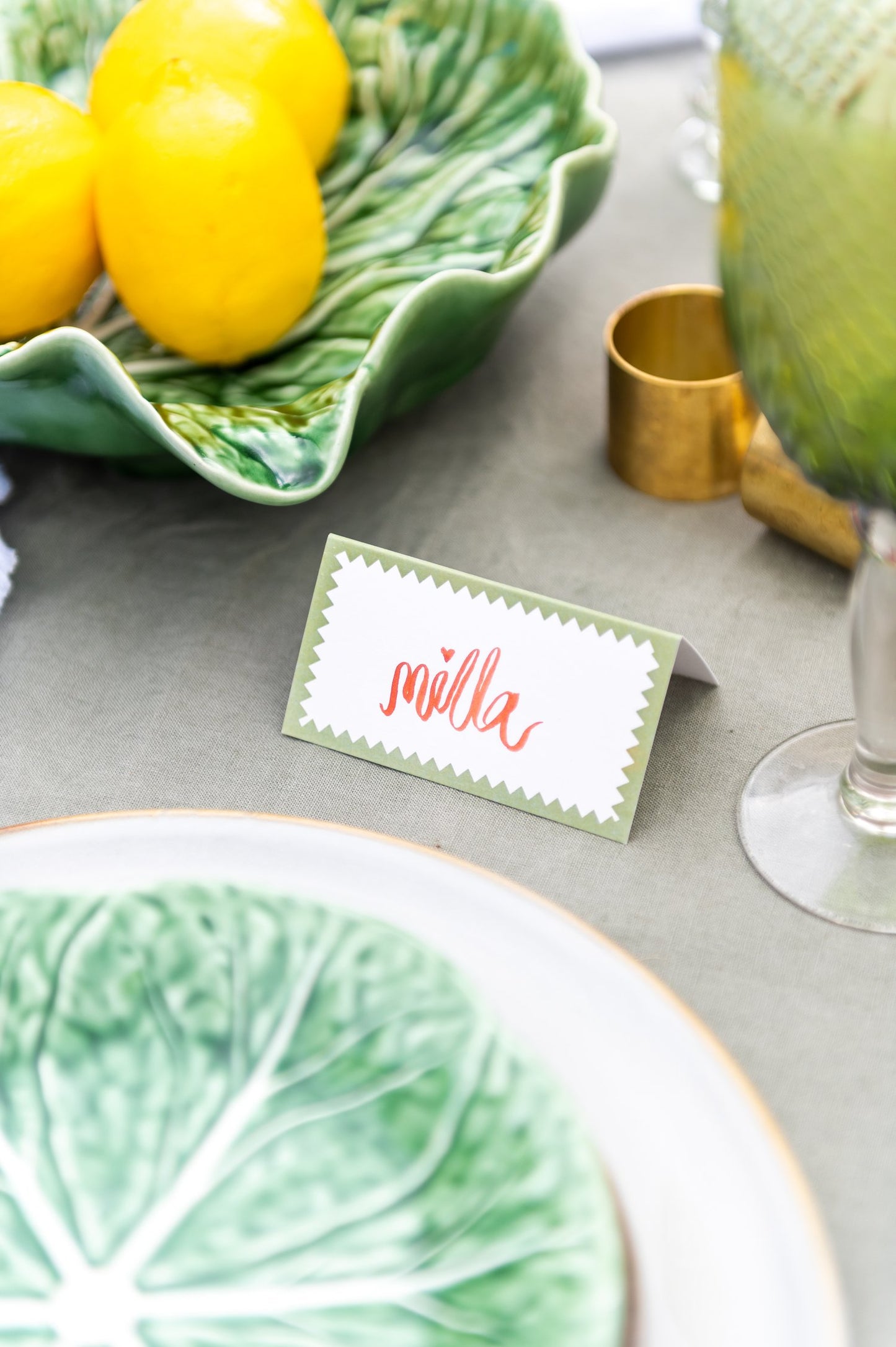 Green Gatherings Place Cards