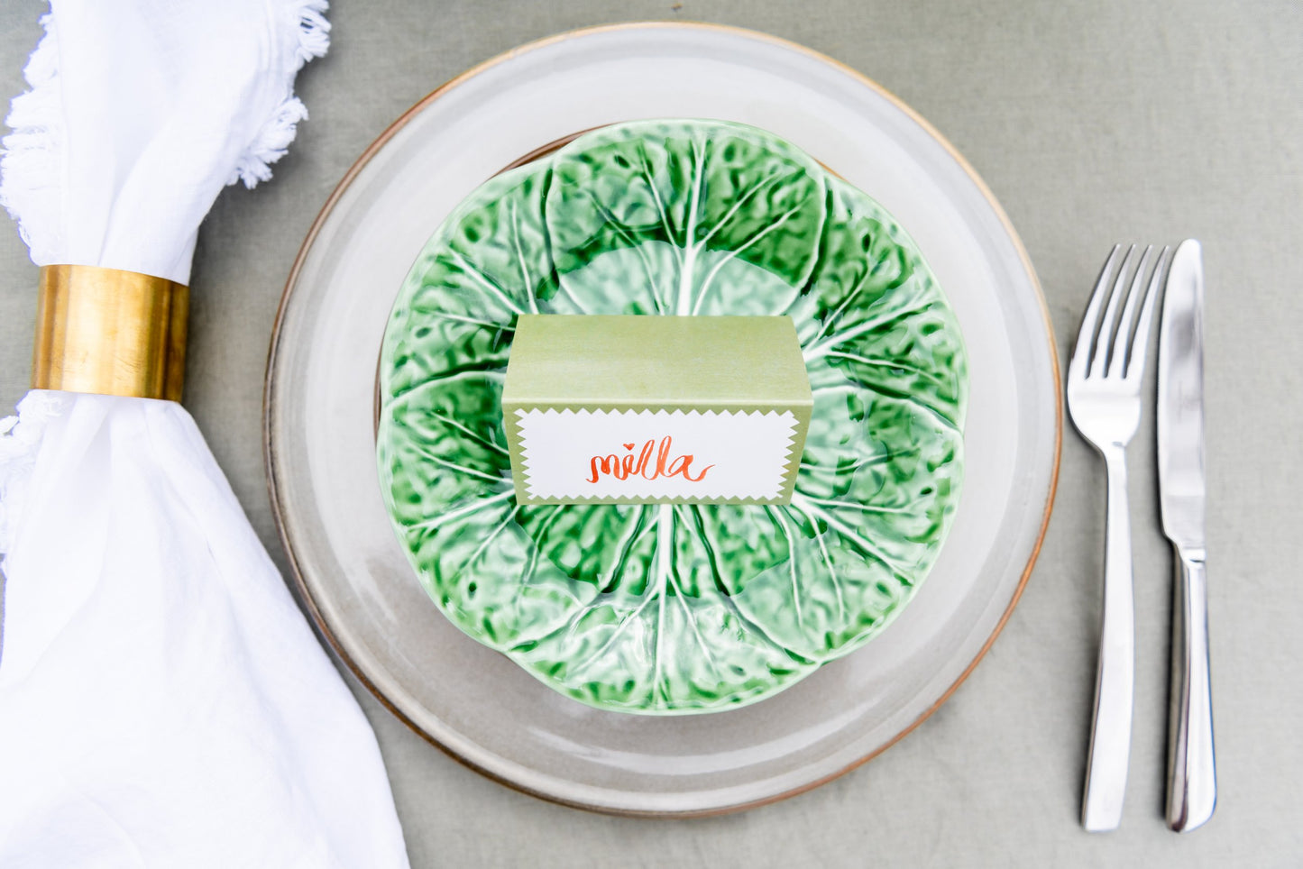 Green Gatherings Place Cards