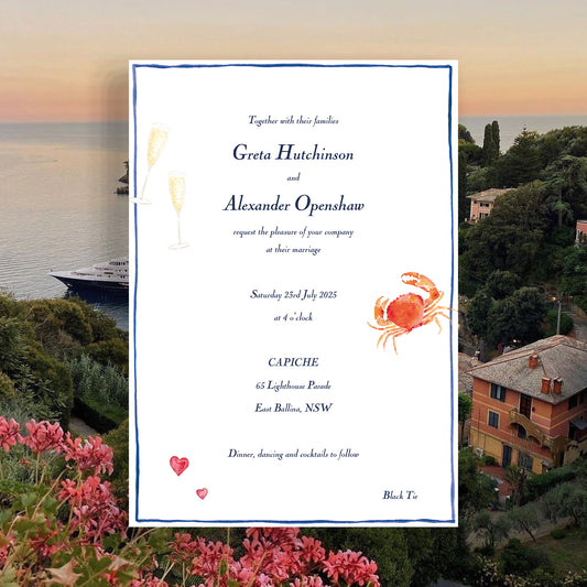 Summer Love Wedding Invitation