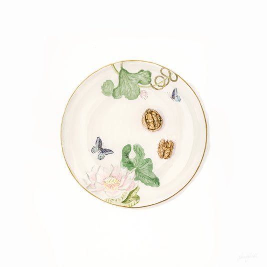 'Walnuts & Birds' Fine Art Print